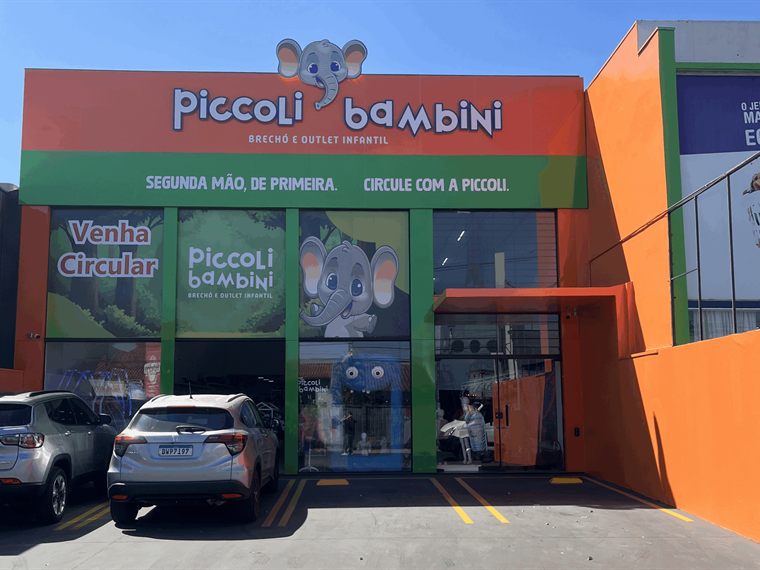 Fachada da loja Piccoli Bambini em Bauru