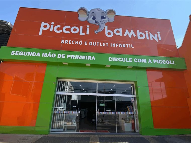 Fachada da loja Piccoli Bambini em Campinas