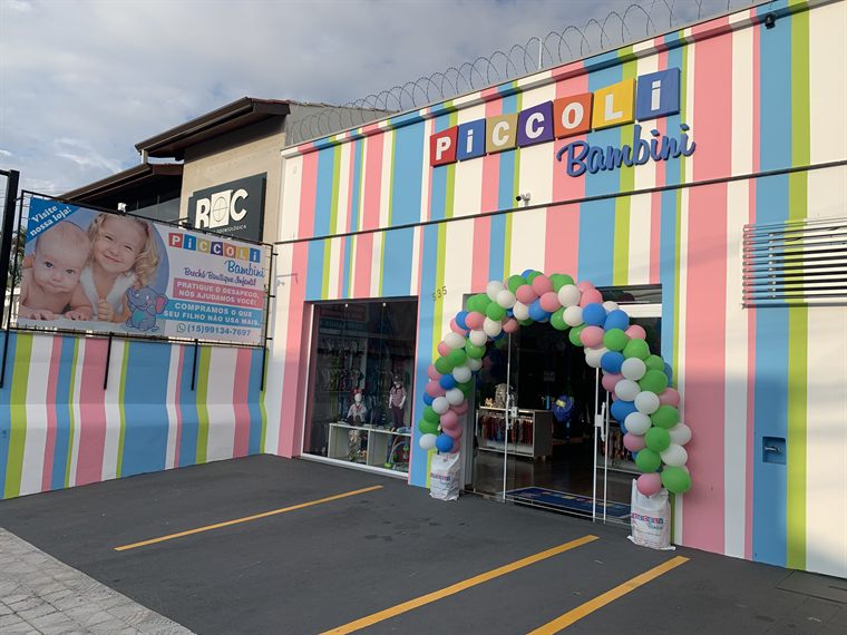 Fachada da loja Piccoli Bambini em Sorocaba